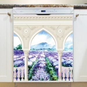 Lavender Fields Dishwasher Sticker