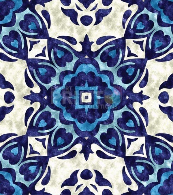 Beautiful Ethnic Native Boho Blue Mandala Design Dishwasher Sticker