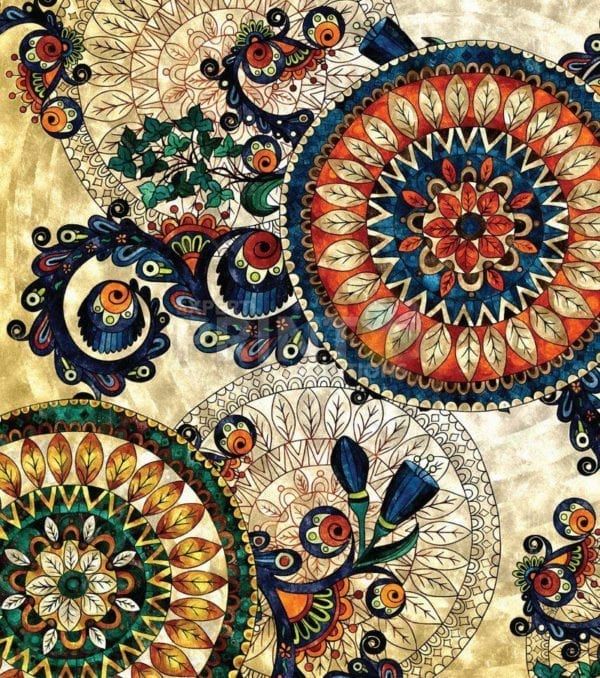 Beautiful Ethnic Native Boho Colorful Mandala Design Dishwasher Sticker
