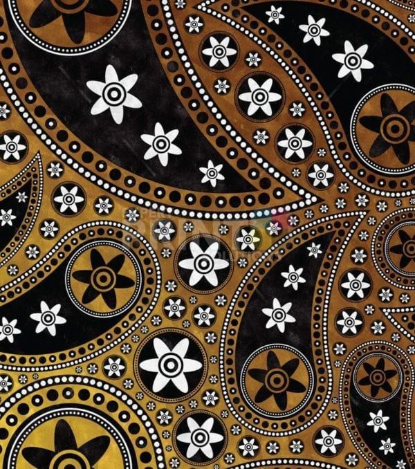 Beautiful Folk Ethnic Native Boho Paisley Design #12 Dishwasher Sticker