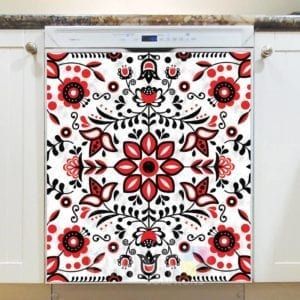Beautiful Ethnic Native Boho Folk Design #1 Dishwasher Sticker