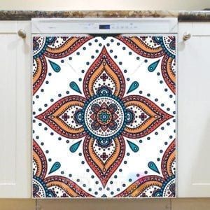 Beautiful Ethnic Bohemian Colorful  Mandala Design Dishwasher Sticker
