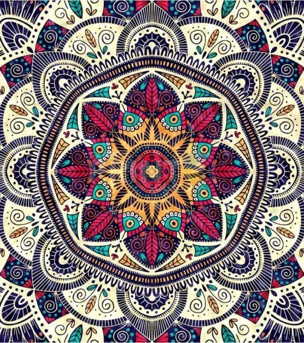 Beautiful Ethnic Native Boho Colorful Mandala Design #8 Dishwasher Sticker