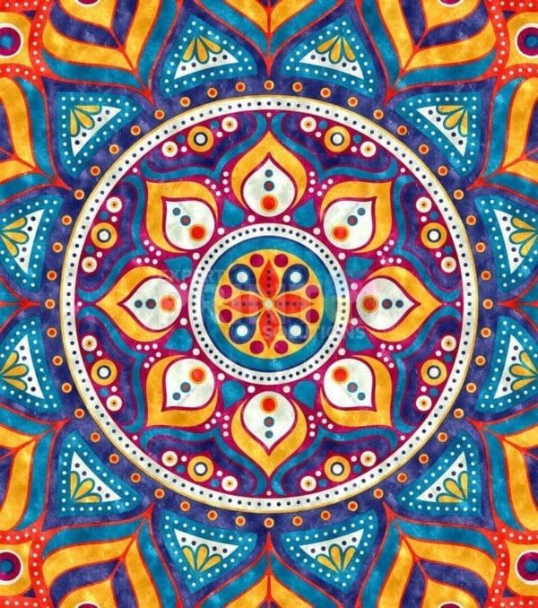 Beautiful Ethnic Native Boho Colorful Mandala Design #10 Dishwasher Sticker