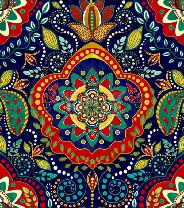 Beautiful Ethnic Native Boho Colorful Mandala Design #12 Dishwasher Sticker