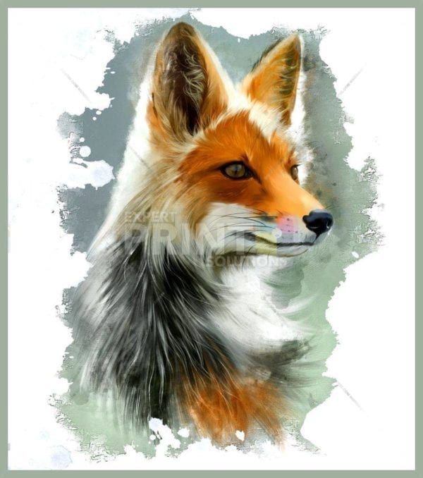 Beautiful Red Fox Dishwasher Sticker