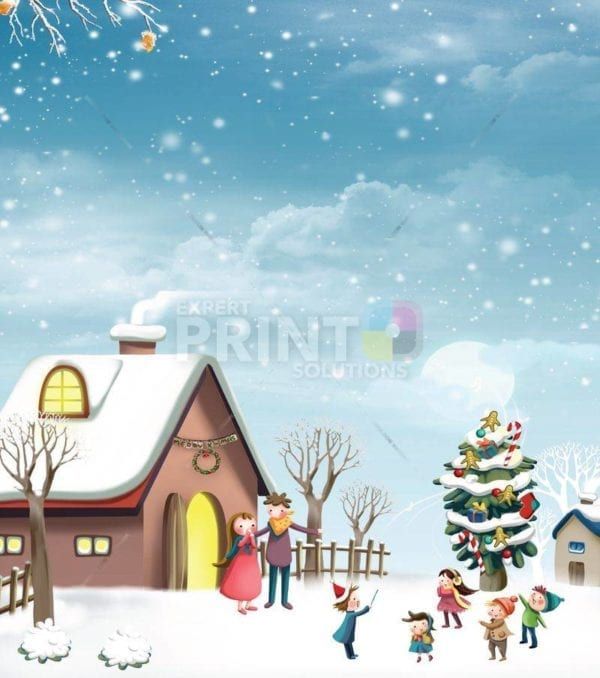 Christmas - Happy Christmas Children Dishwasher Sticker