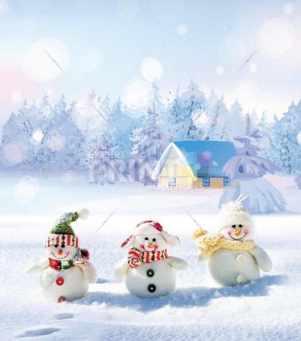 Christmas - 3 Cute Snowmen Dishwasher Sticker