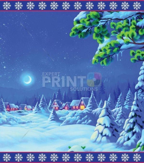 Christmas - Cozy Village in the Snow Dishwasher Sticker