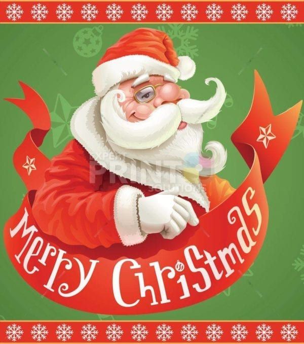 Santa's Greeting - Merry Christmas Dishwasher Sticker