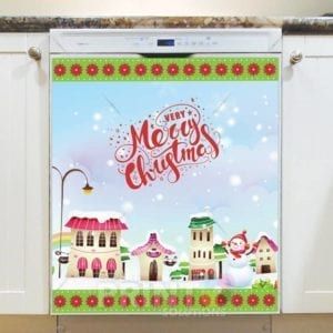 Little Winter Town - Very Merry Christmas Dishwasher Sticker
