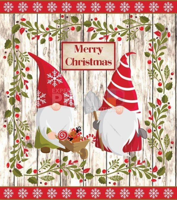 Scandinavian Gnomes #2 - Merry Christmas Dishwasher Sticker