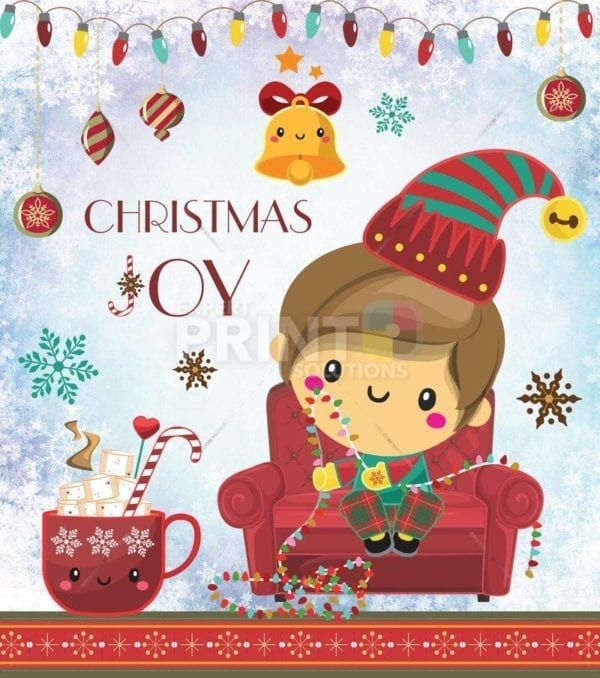 Santa's Little Elves #1 - Christmas Joy Dishwasher Sticker