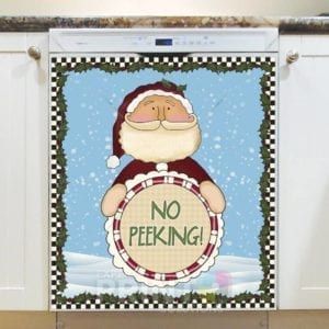 Christmas - Prim Country Christmas #82 - No Peeking Dishwasher Sticker