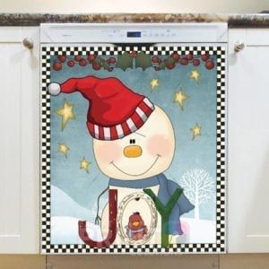 Christmas - Prim Country Christmas #70 Dishwasher Sticker