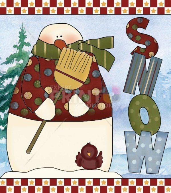 Christmas - Prim Country Christmas #42 Dishwasher Sticker