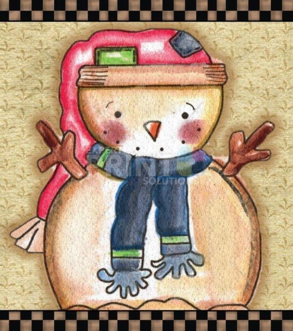 Christmas - Prim Country Christmas #23 Dishwasher Sticker
