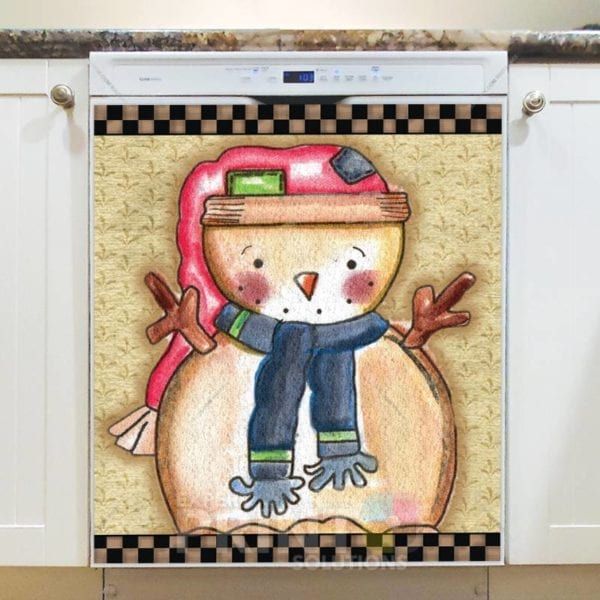 Christmas - Prim Country Christmas #23 Dishwasher Sticker