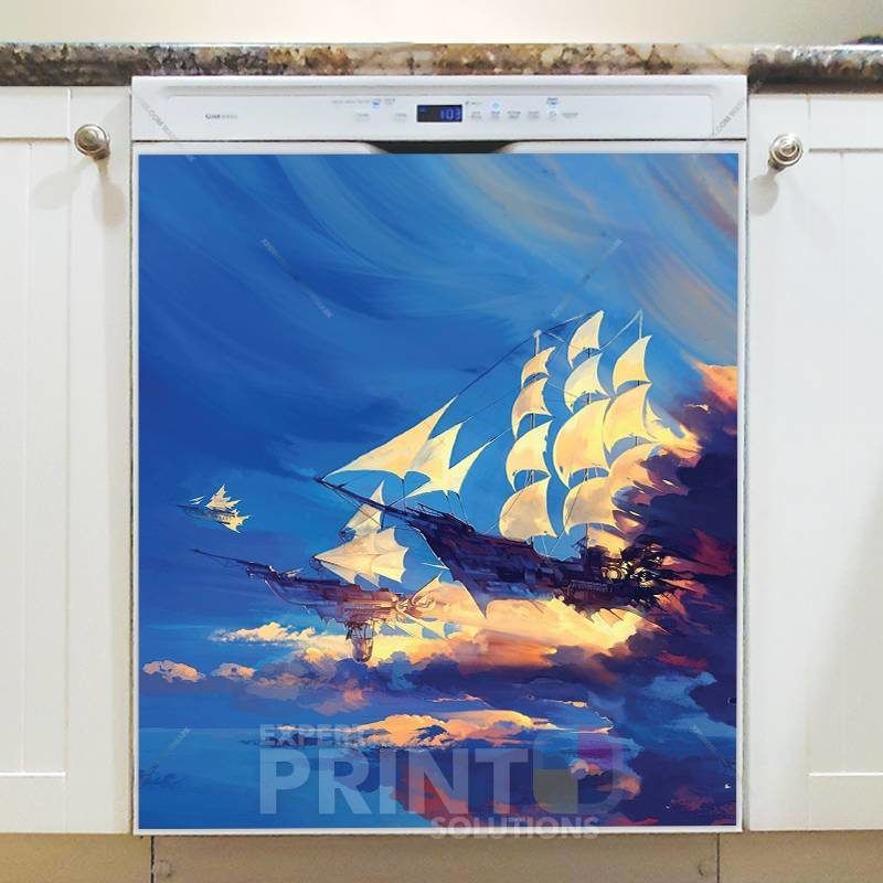 Sailing on the Sky Dishwasher Sticker