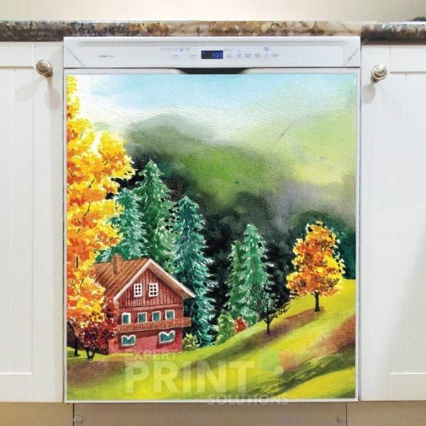House Beside the Woods Dishwasher Sticker