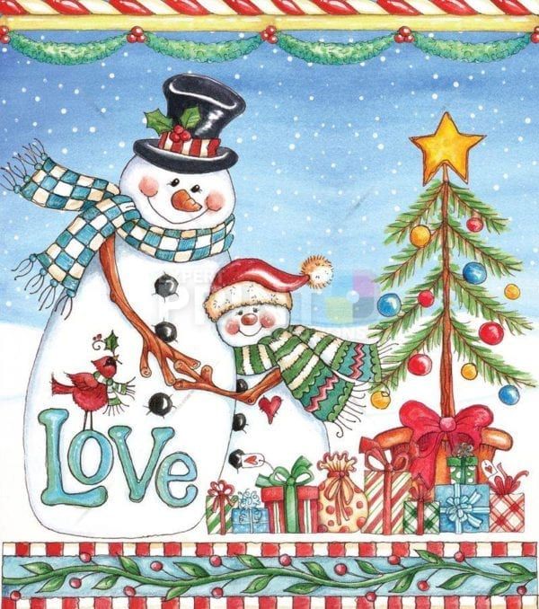 Christmas - Sweet Christmas Holiday #47 - Love Dishwasher Sticker