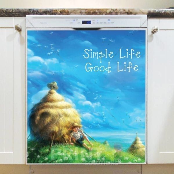 Simple Life Good Life Dishwasher Sticker