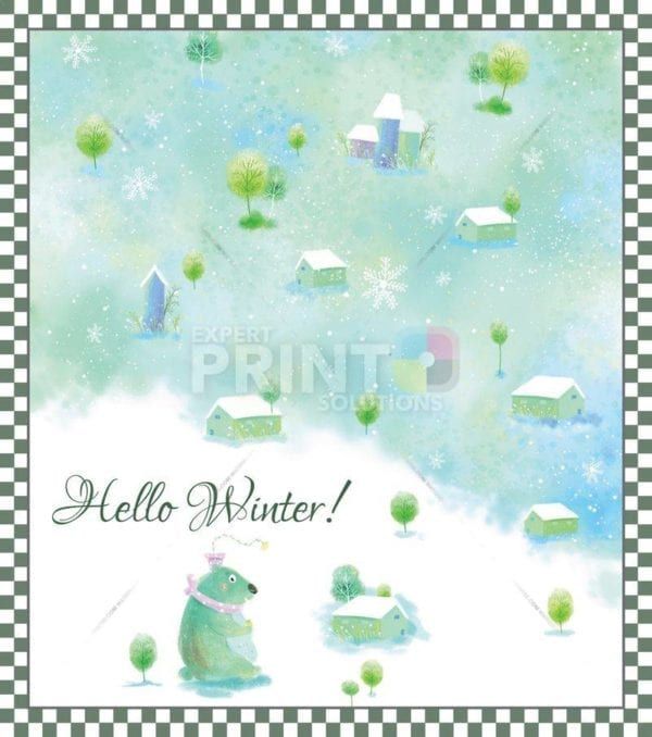 Christmas - Hello Winter! Dishwasher Sticker