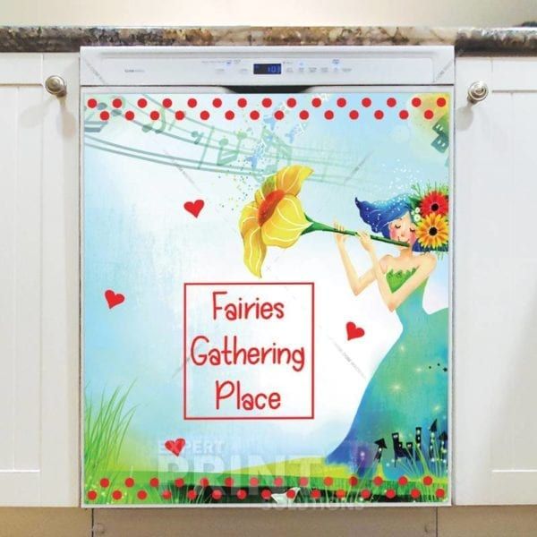 Fairies Gathering Place Dishwasher Sticker