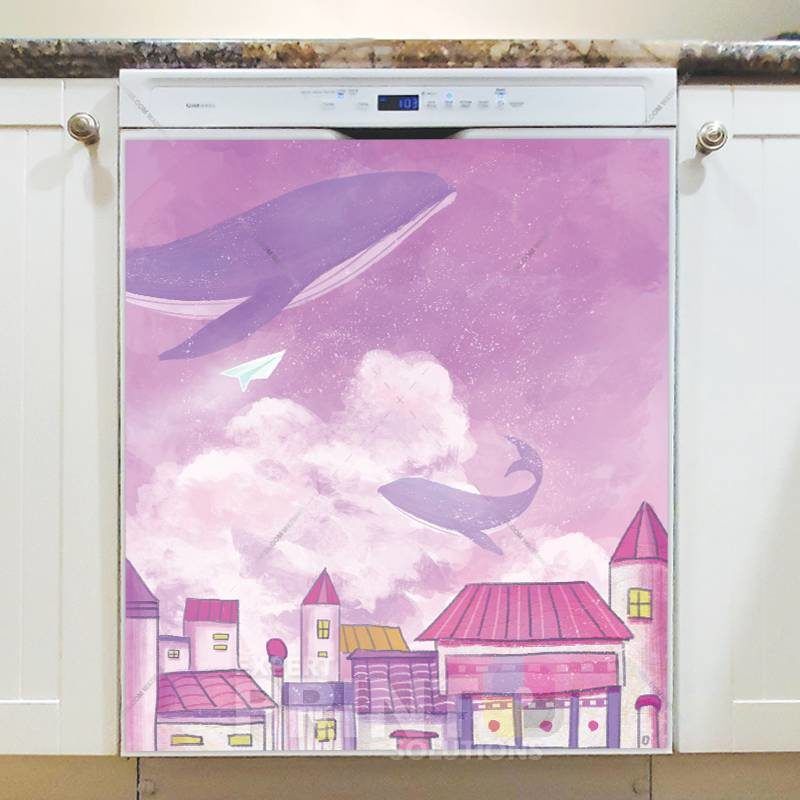 Fairytale Whales #10 Dishwasher Sticker