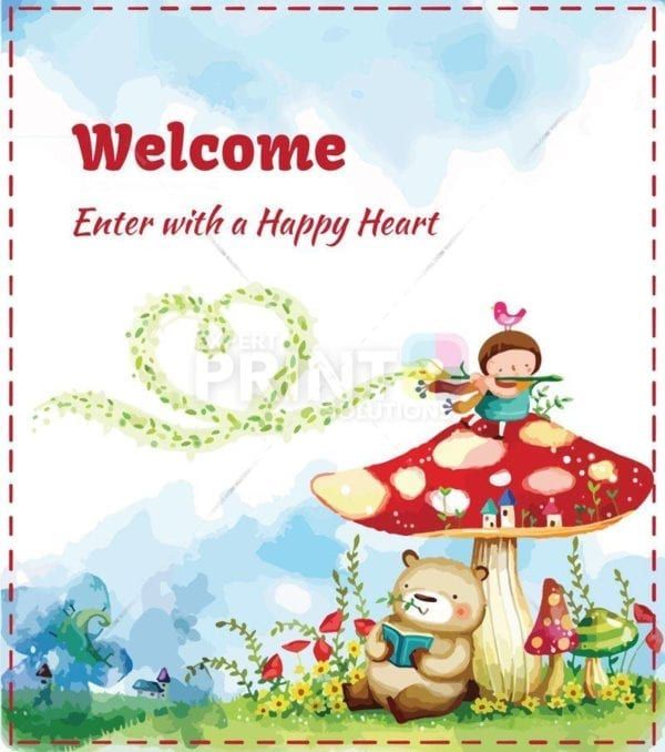 Fairyland Welcome - Enter with a Happy Heart Dishwasher Sticker
