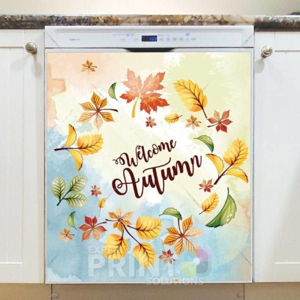 Lovely Cozy Autumn 58 - Welcome Autumn Dishwasher Sticker