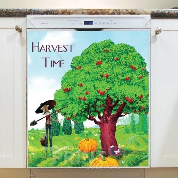 Lovely Cozy Autumn #53 - Harvest Time Dishwasher Sticker