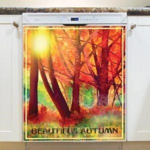 Lovely Cozy Autumn #35 - Beautiful Autumn Dishwasher Sticker