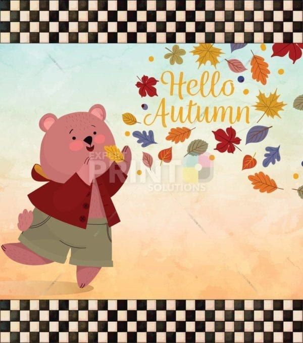 Lovely Cozy Autumn #32 - Hello Autumn Dishwasher Sticker