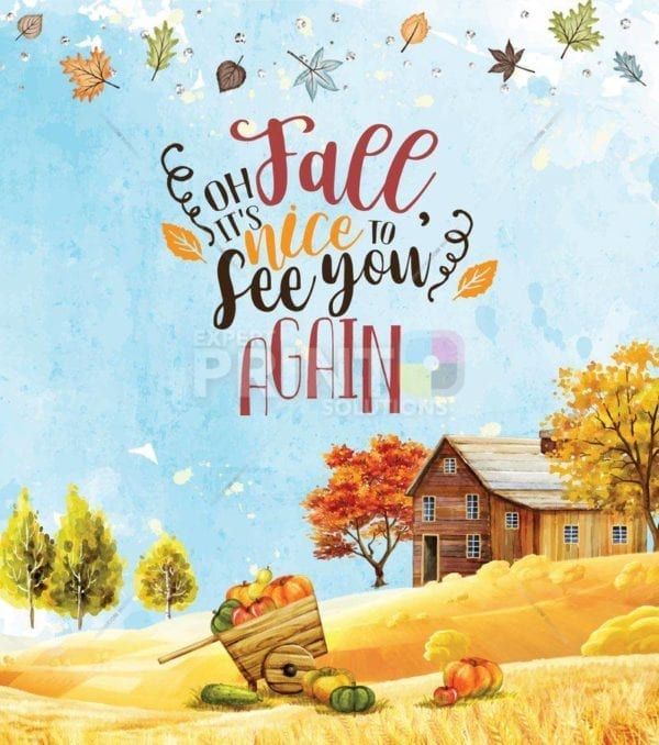 Lovely Cozy Autumn #29 - Oh it's Fall Nice to See You again Dishwasher Sticker