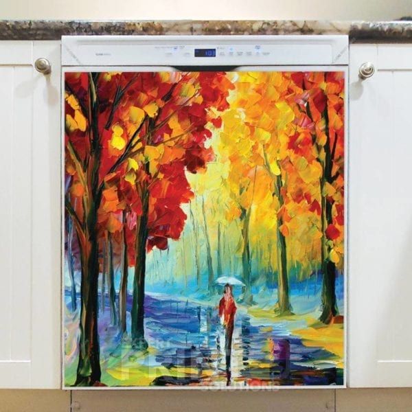 Lovely Cozy Autumn #21 Dishwasher Sticker