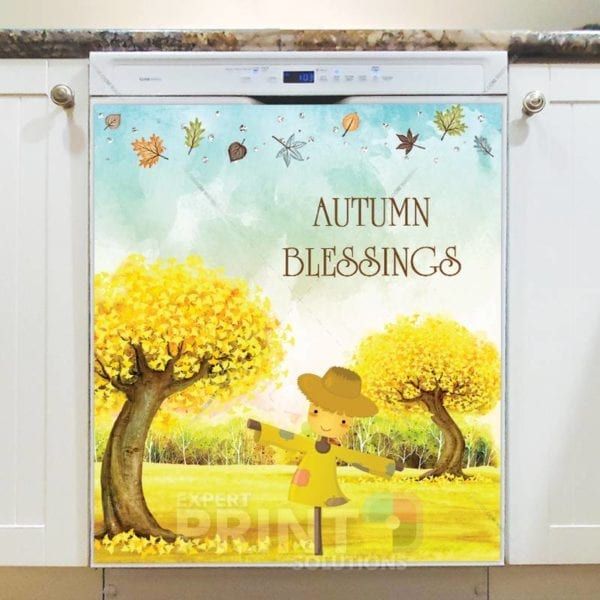 Lovely Cozy Autumn #16 - Autumn Blessings Dishwasher Sticker