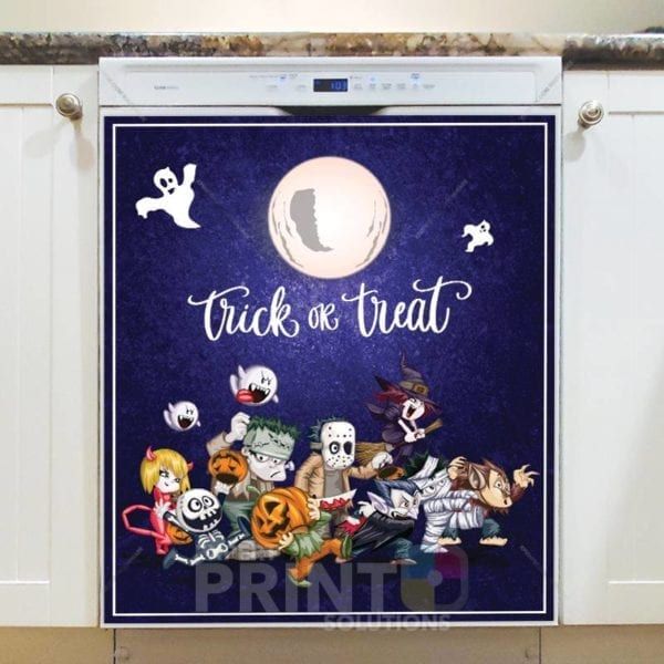 Cute Halloween Design #5 - Trick or Treat Dishwasher Sticker