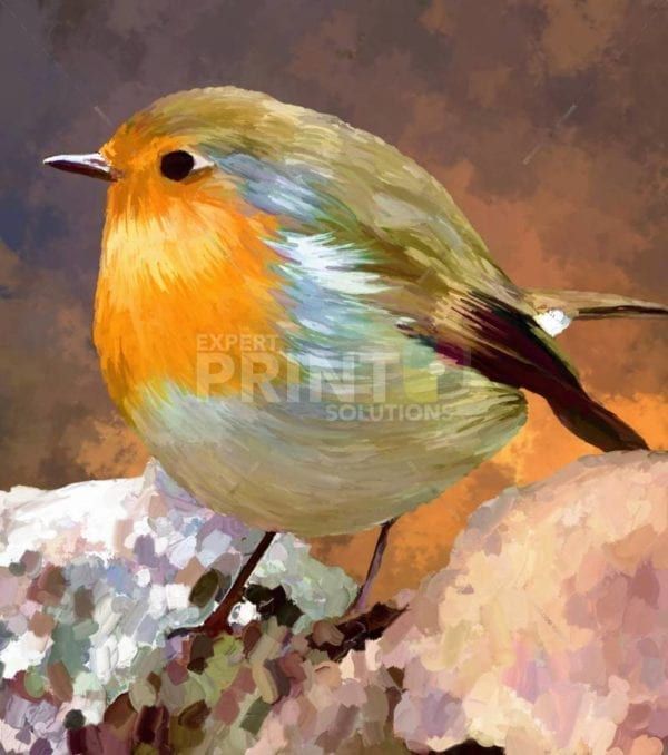 Cute Little Robin Bird Garden Flag