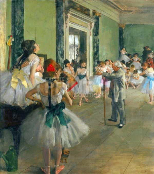 Dance Class by Edgar Degas Garden Flag