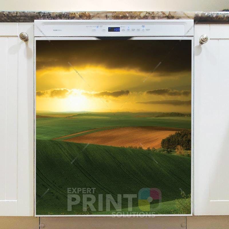 Sunset in Tuscany Dishwasher Magnet