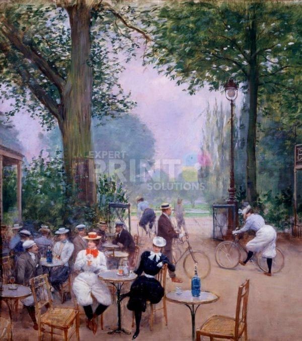 The Chalet du Cycle by Jean Beraud Garden Flag