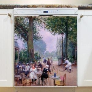 The Chalet du Cycle by Jean Beraud Dishwasher Magnet