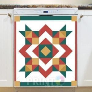Beautiful Farmhouse Quilt Patchwork Design #3 Dishwasher Magnet