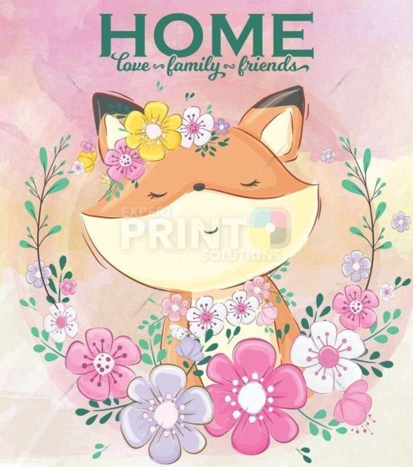 Love - Family - Friends Fox Garden Flag
