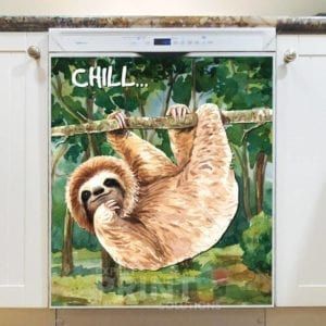 Cute Hanging Sloth Dishwasher Magnet