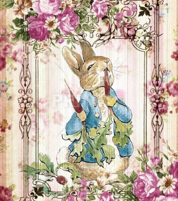 Vintage Peter Rabbit and Friends #5 Garden Flag