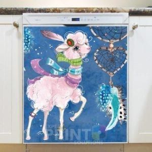 Bohemian Ethnic Llama #2 Dishwasher Magnet