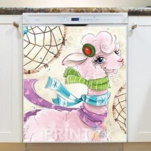 Bohemian Ethnic Llama #6 Dishwasher Magnet