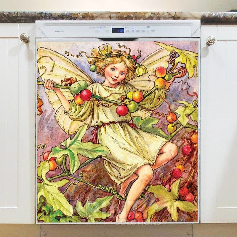 Victorian Vintage Harvest Fairy Dishwasher Magnet